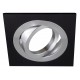 Foco basculante cuadrado empotrar Aluminio 1L, para Lámpara GU10/MR16, Blanco, Negro, Wengué ó Texturizado